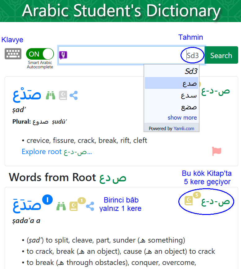 Görsel: Student dictionary